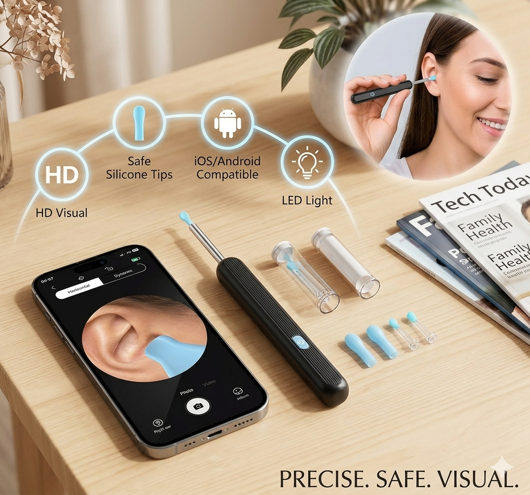Otoscope SENJAMM - Visualisation intérieur oreille en temps réel sur smartphone