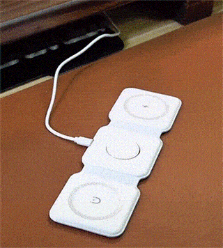 Chargeur Sans Fil 3-en-1 SENJAMM - Démonstration charge simultانée 3 appareils