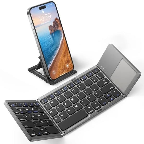 Clavier Bluetooth Pliable 3-en-1 avec Pavé Tactile ⚡ | SENJAMM