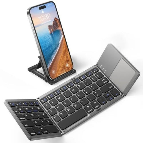 Clavier Bluetooth Pliable 3-en-1 avec Pavé Tactile ⚡ | SENJAMM